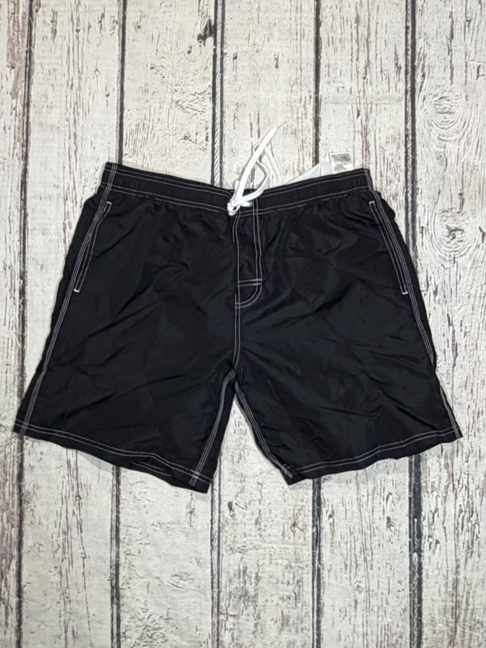 Sundek Mens Board Shorts Black Rainbow Stripe Swim Men's Trunks